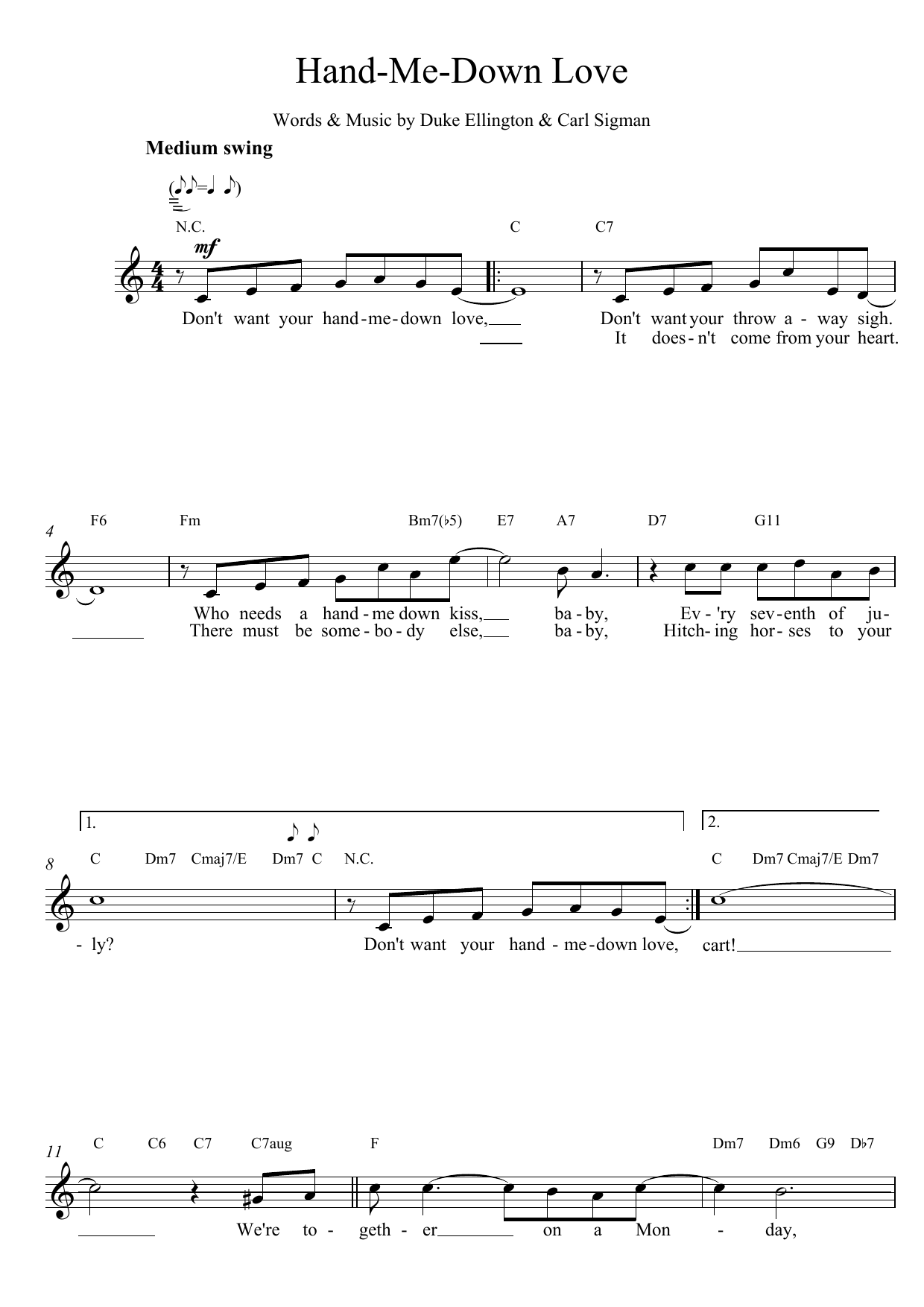 Produktbild zu: Hand Me Down