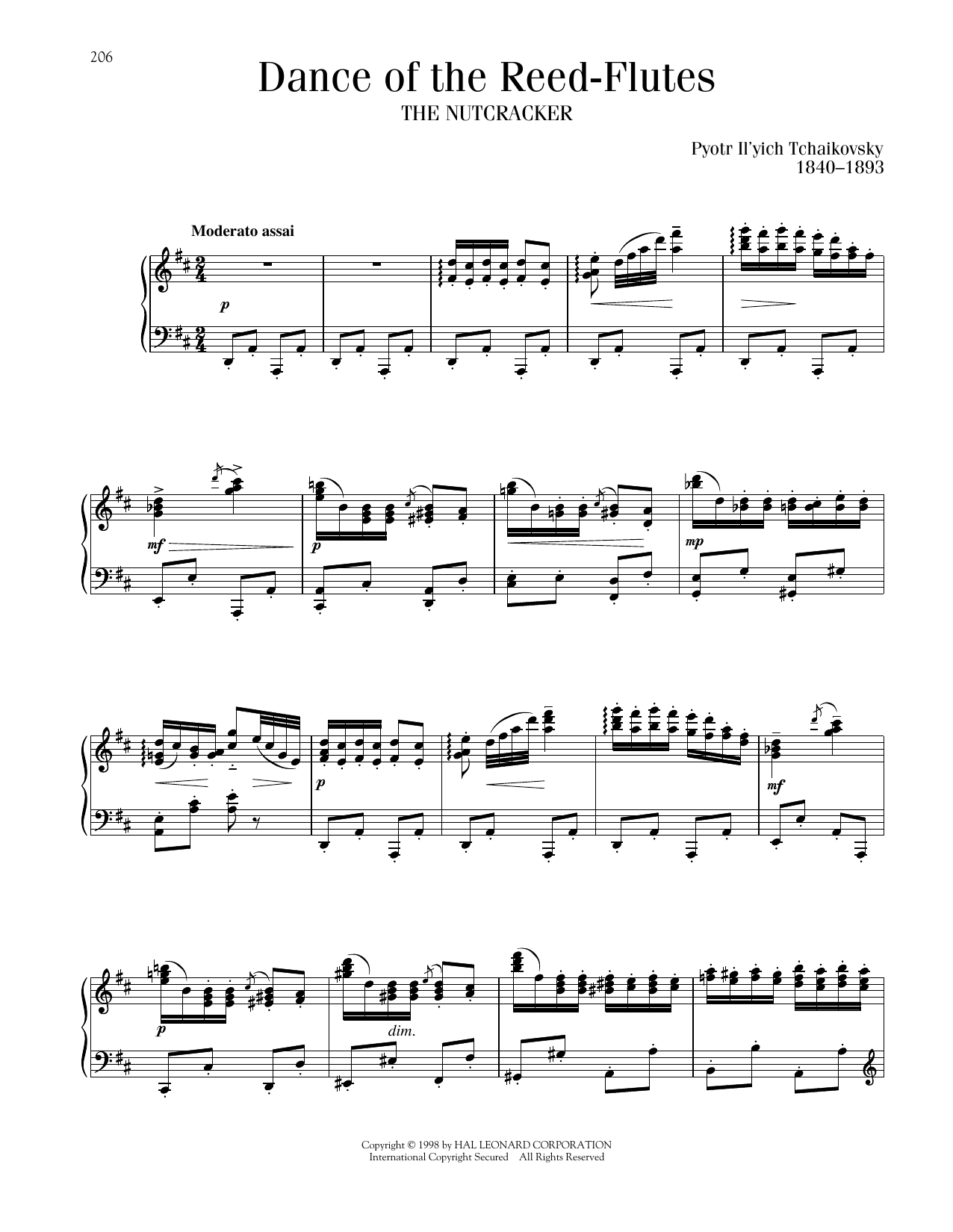 Produktbild zu: Dance Of The Reed Flutes, Op. 71a