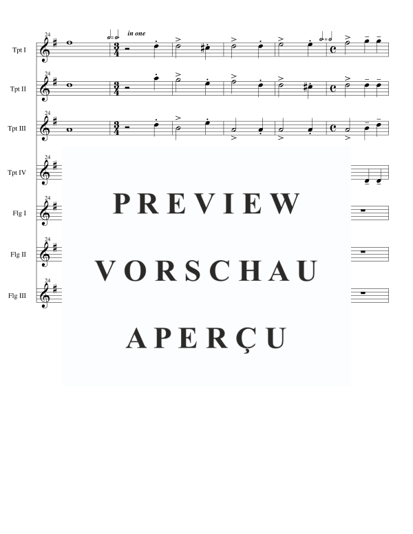 Product gallery: Page 8 of 11 Deus in Adjutorium, , Brass Septet 4 Trumpets and 3 Flugelhorns