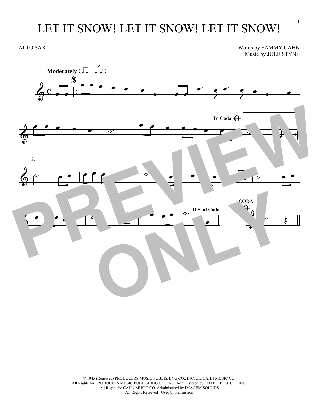 Product gallery: Page 1 of 1 Let It Snow! Let It Snow! Let It Snow!, Sammy Cahn & Julie Styne