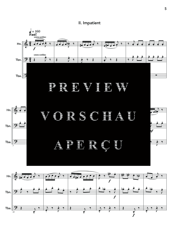 Produktgalerie: Seite 9 von 11 When the Mood Takes You, , (Blechbläser Trio)