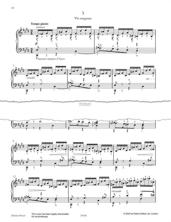 Produktgalerie: Seite 1 von 1 Etude in C-sharp minor, Adolph von Henselt, Klavier