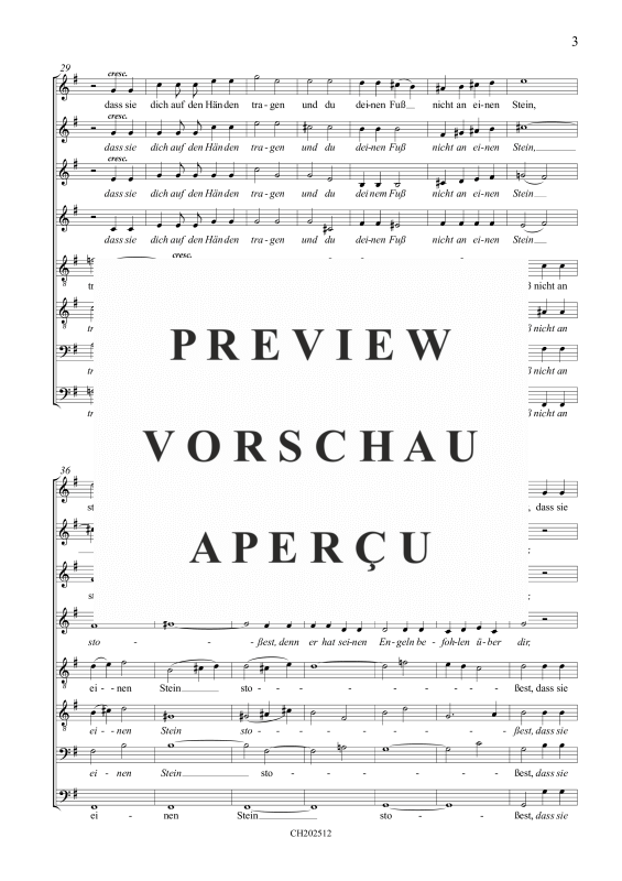 Produktgalerie: Seite 4 von 6 Denn er hat seinen Engeln befohlen über dir - Psalm 91 (Klassiker der Chormusik), , Gemischter Chor 8-stimmig