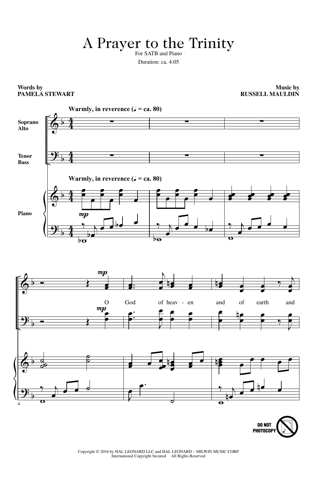 Produktbild zu: A Prayer To The Trinity