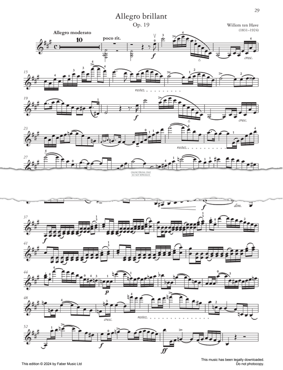 Product gallery: Page 1 of 1 Allegro brillant, Op. 19, Willem Ten Have