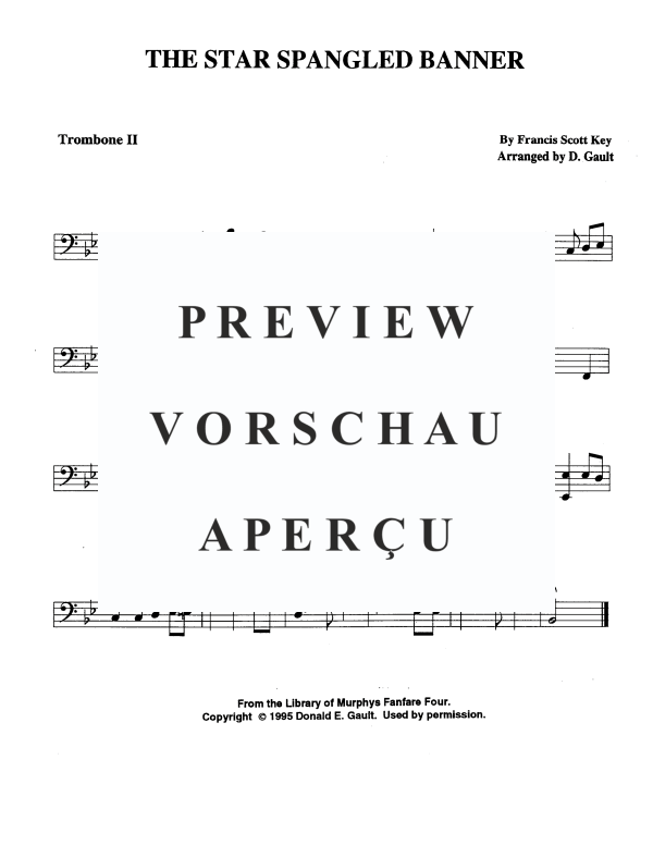 Produktgalerie: Seite 7 von 8 The Star Spangled Banner, , Blechbläser Quartett