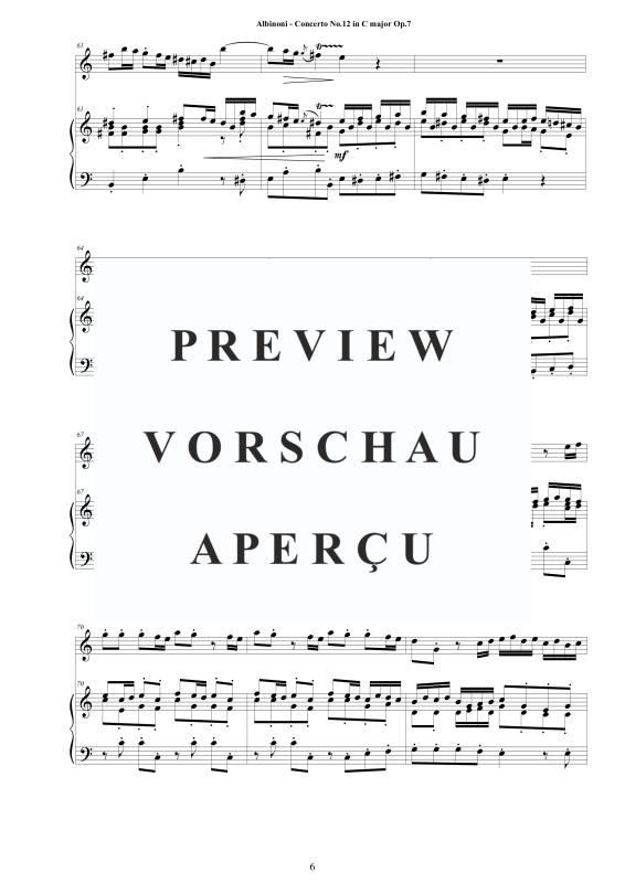 Product gallery: Page 7 of 11 Oboe Concerto No.12 in C-Dur Op.7, , Oboe and Piano/Harpsichord