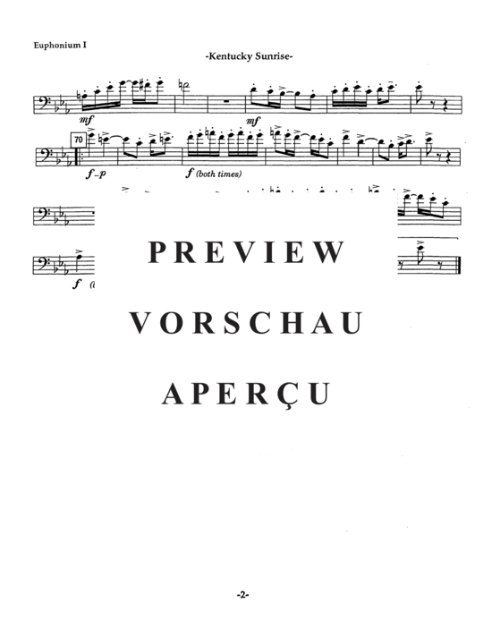 Product gallery: Page 12 of 21 Kentucky Sunrise March , , (Tuba Quartet)