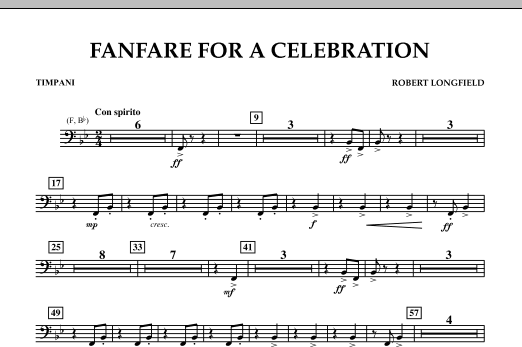 Produktgalerie: Seite 1 von 1 Fanfare For A Celebration - Timpani, Robert Longfield, Ensemble