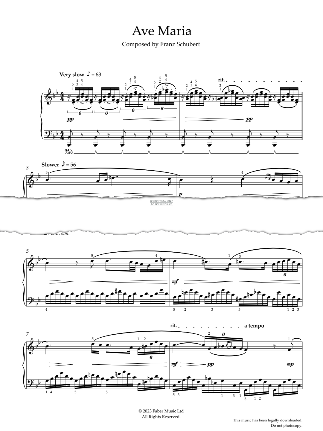 Produktgalerie: Seite 1 von 1 Ave Maria, Franz Schubert, Klavier