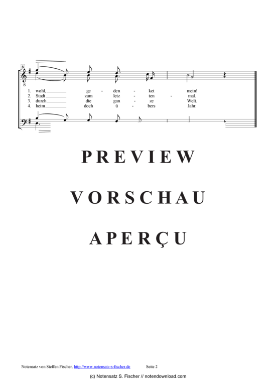 Product gallery: Page 3 of 3 Abschied , , (male choir)