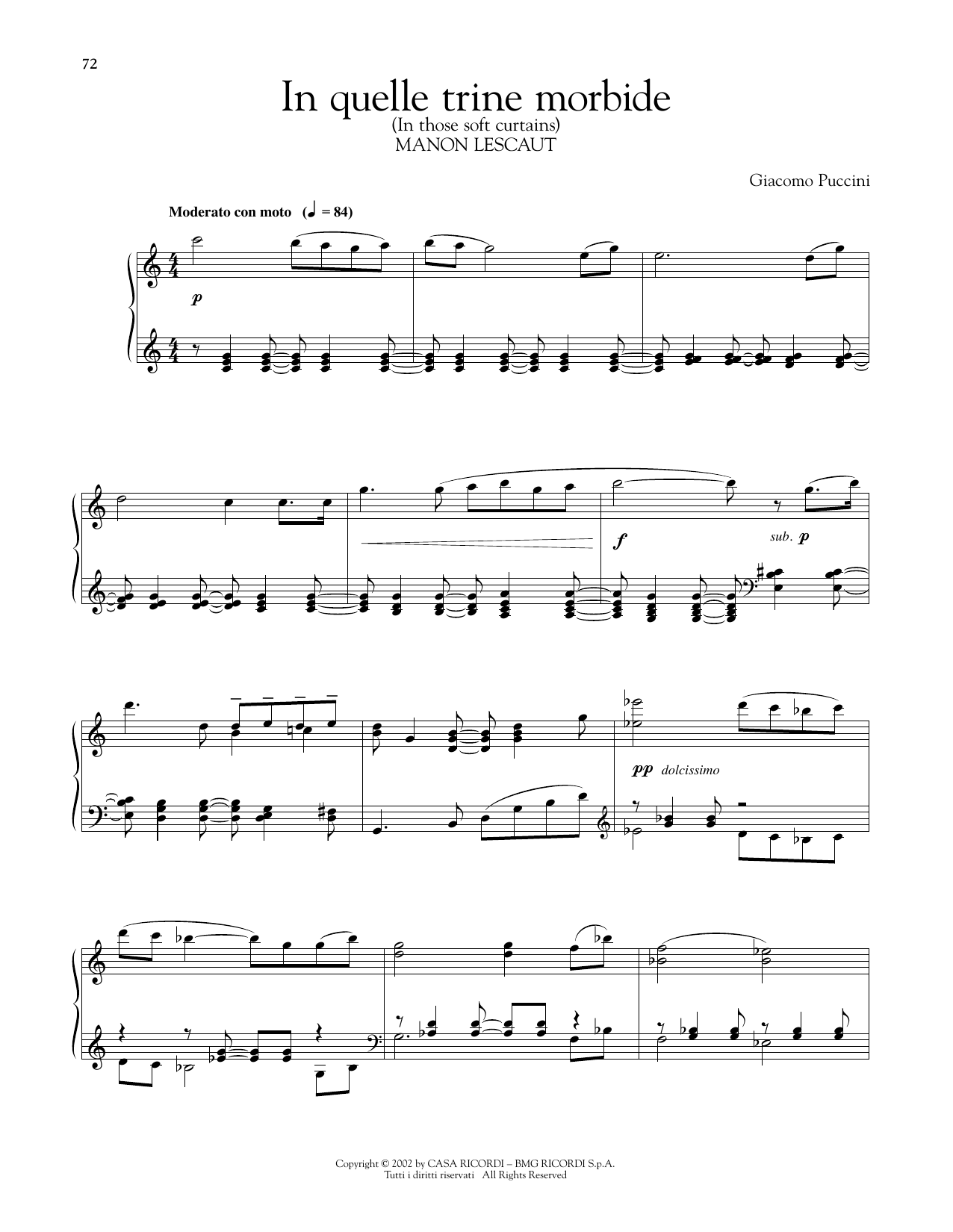 Product gallery: Page 1 of 1 In Quelle Trine Morbide, Giacomo Puccini