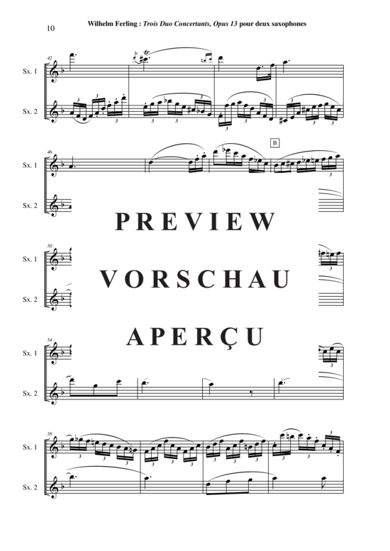 Product gallery: Page 11 of 21 Three Duos Concertants, Opus 13 , , (saxophone duet)