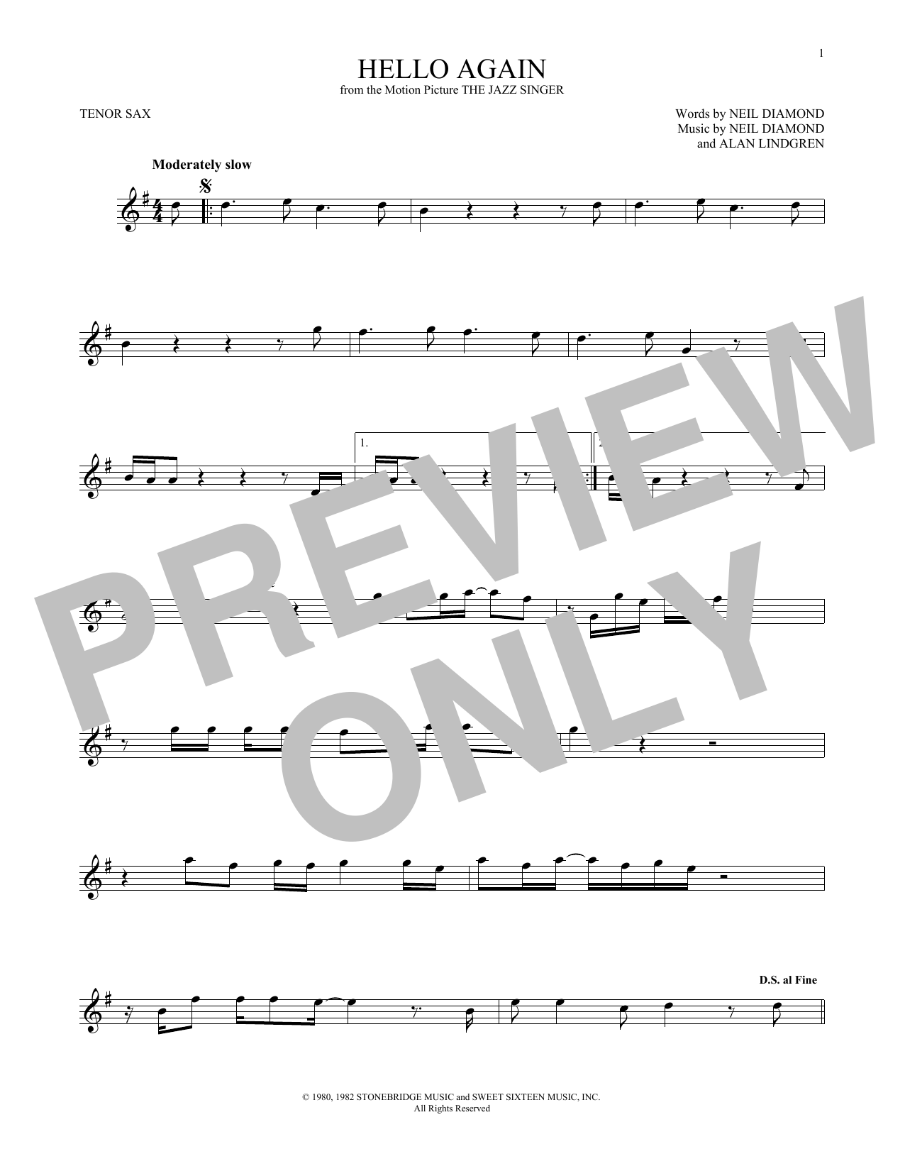 Product gallery: Page 1 of 1 Hello Again, Neil Diamond