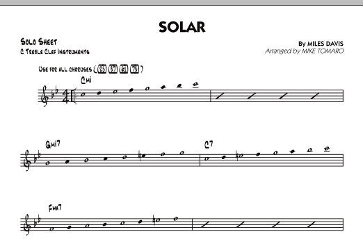 Produktgalerie: Seite 1 von 1 Solar - C Solo Sheet, Mike Tomaro