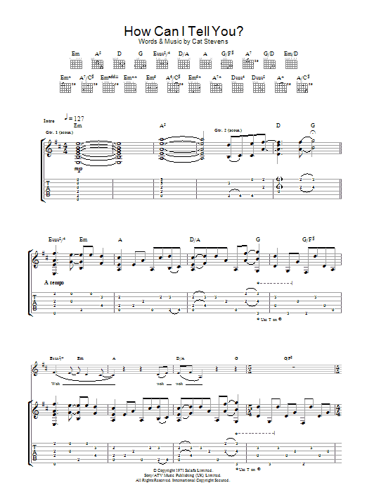Product gallery: Page 1 of 1 How Can I Tell You?, Cat Stevens