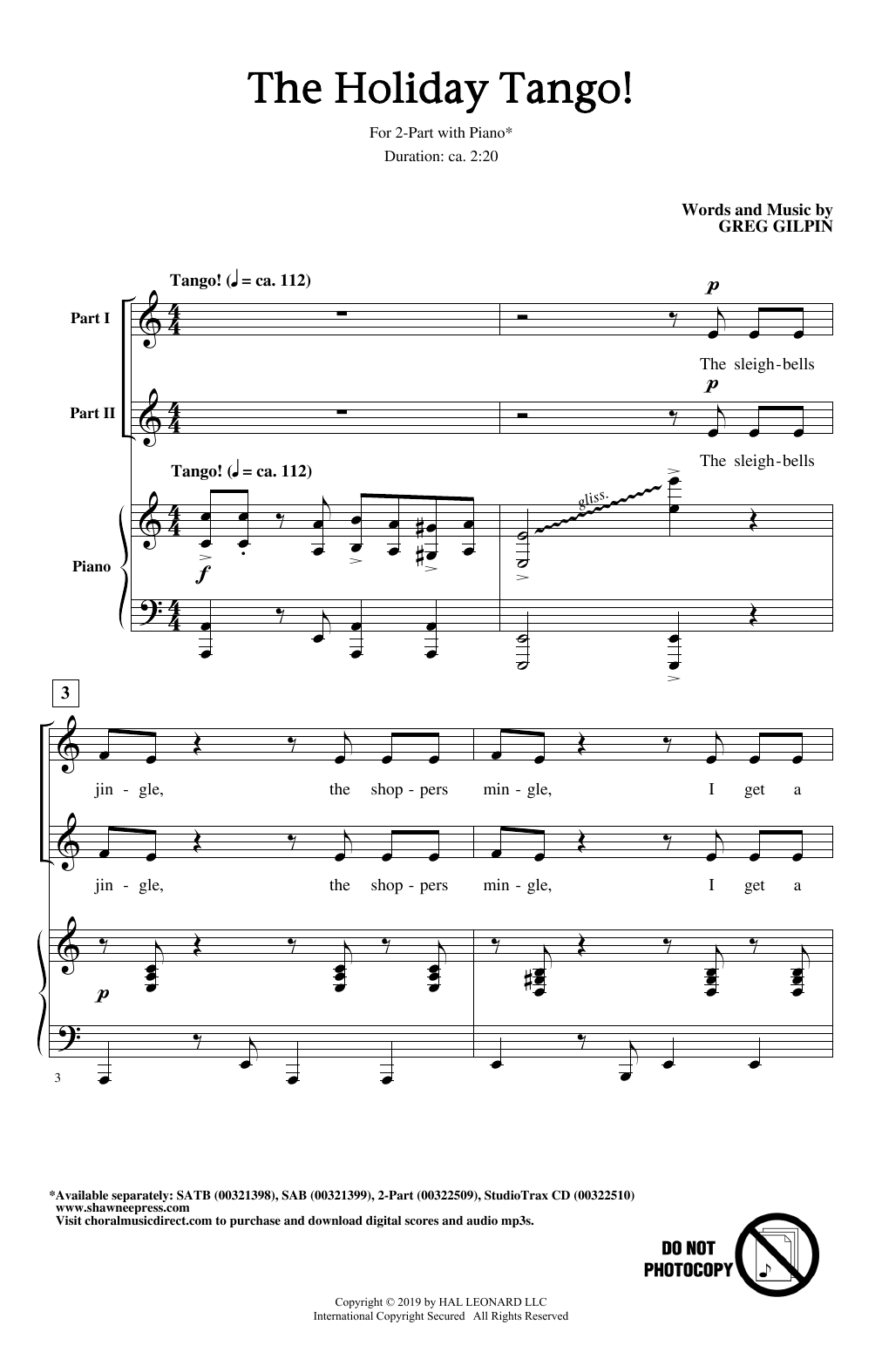 Product gallery: Page 1 of 1 The Holiday Tango!, Greg Gilpin