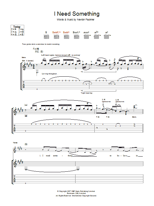 Produktgalerie: Seite 1 von 1 I Need Something, Newton Faulkner, Gitarre