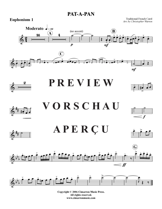Product gallery: Page 6 of 11 Pat-a-Pan , , (Tuba Quartett: 2x Baritone, 2xTuba, opt. Percussion)