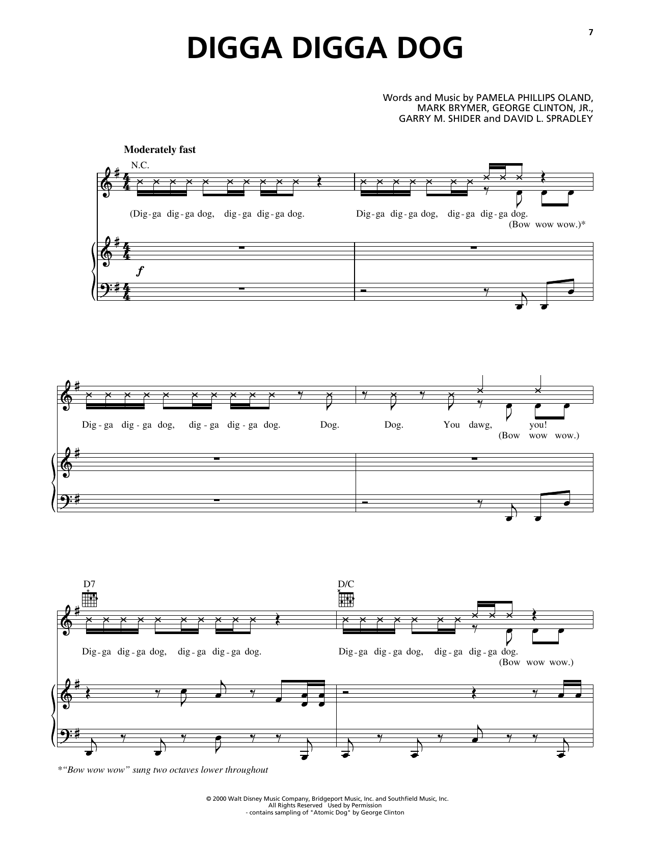 Produktgalerie: Seite 1 von 1 Digga Digga Dog (from 102 Dalmatians), Pamela Phillips Oland, Gesang, Gitarre, Klavier