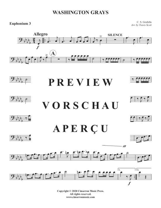 Produktgalerie: Seite 15 von 21 Washington Grays , , (Euphonium Quartett)