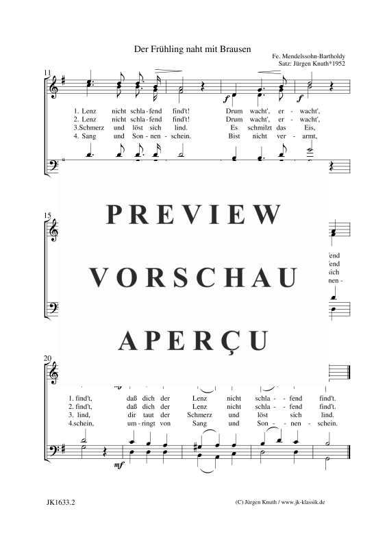 gallery: Der Frühling naht mit Brausen, , Gemischter Chor