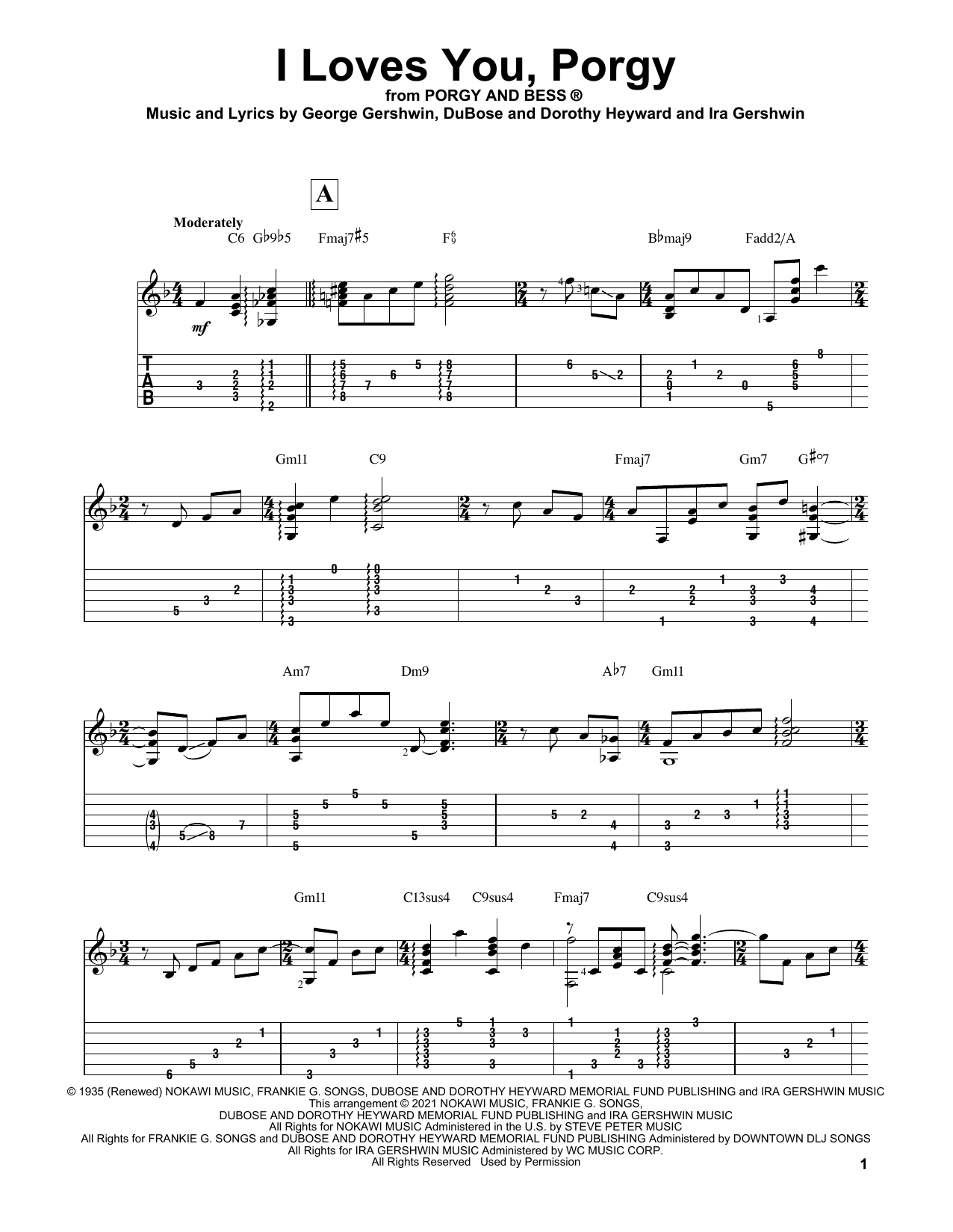 Produktbild zu: I Loves You, Porgy (arr. Matt Otten)