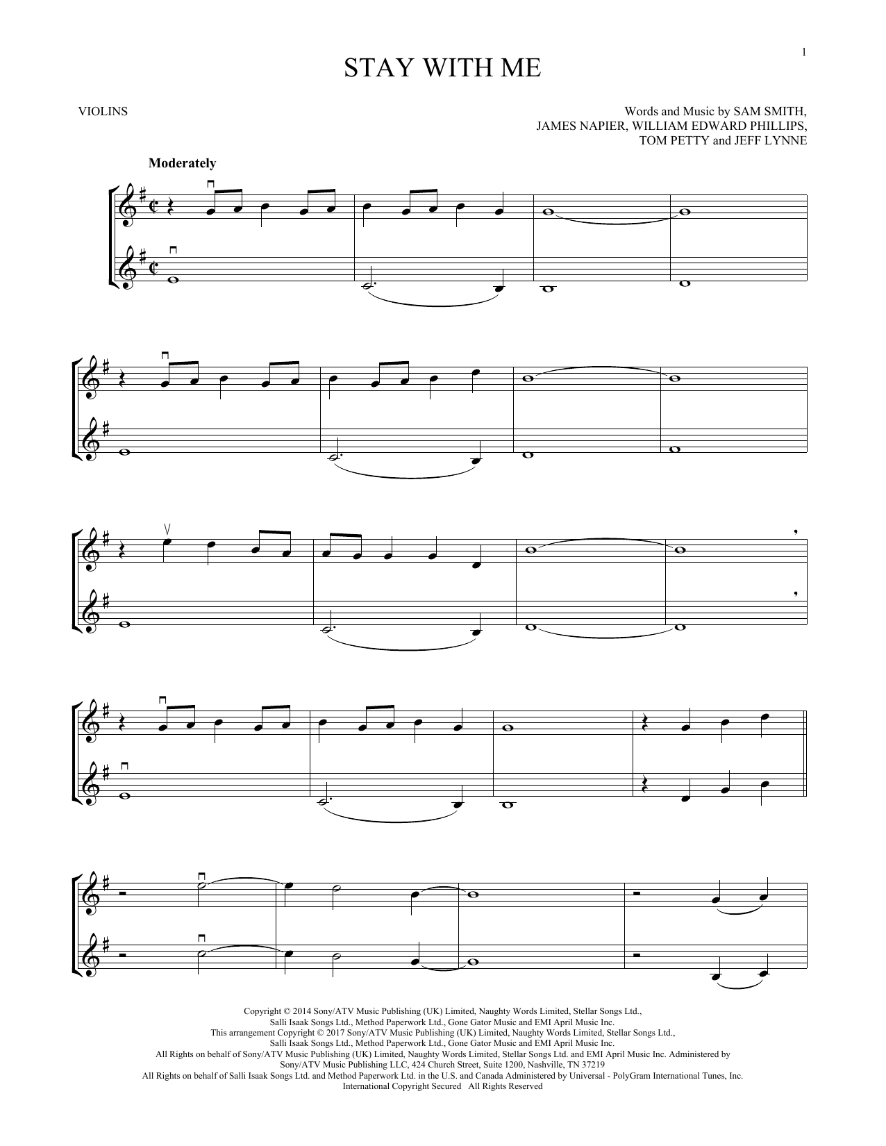 Product gallery: Page 1 of 1 Stay With Me, Sam Smith