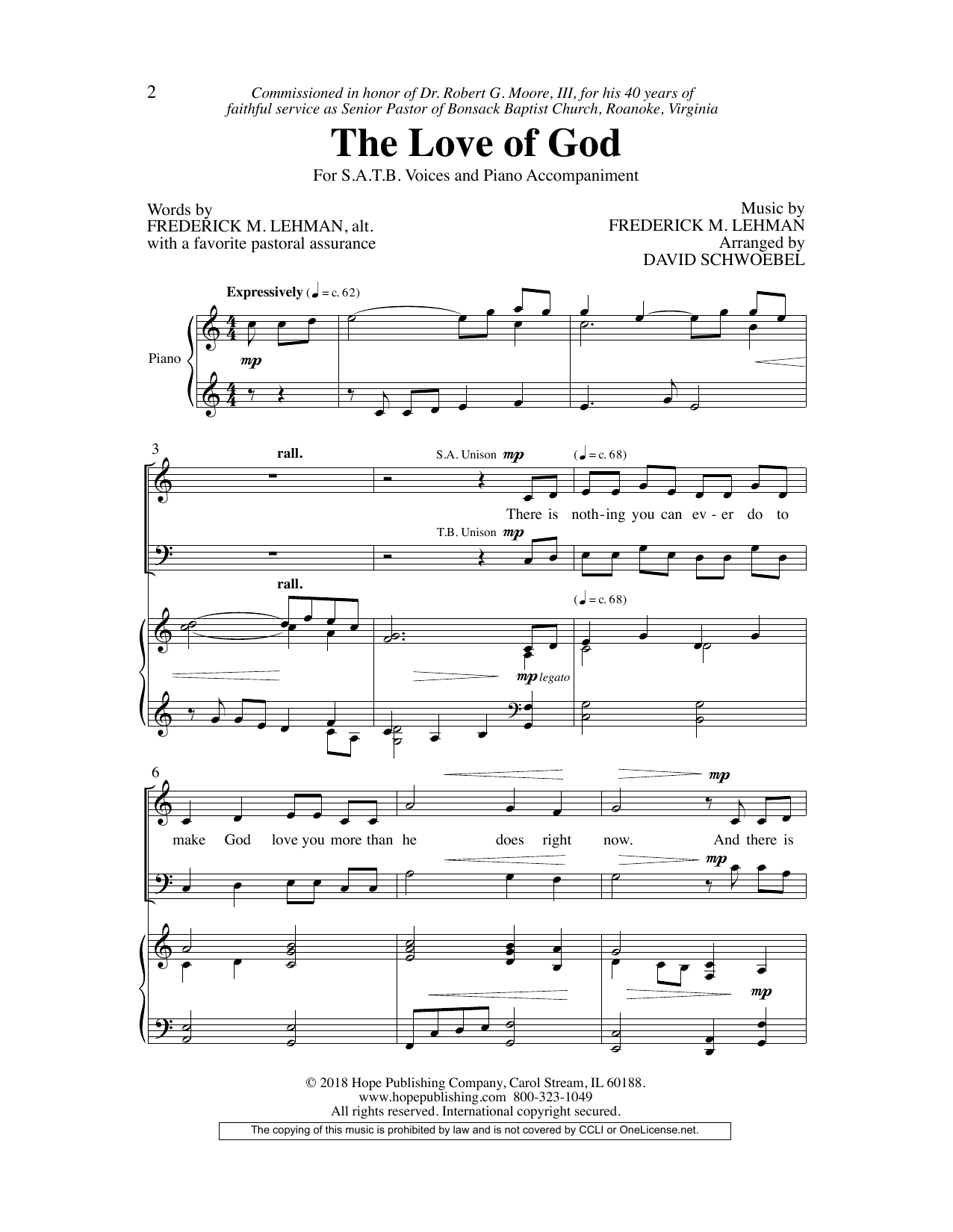 Produktbild zu: The Love of God