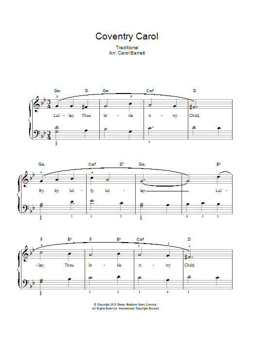 Produktbild zu: Coventry Carol