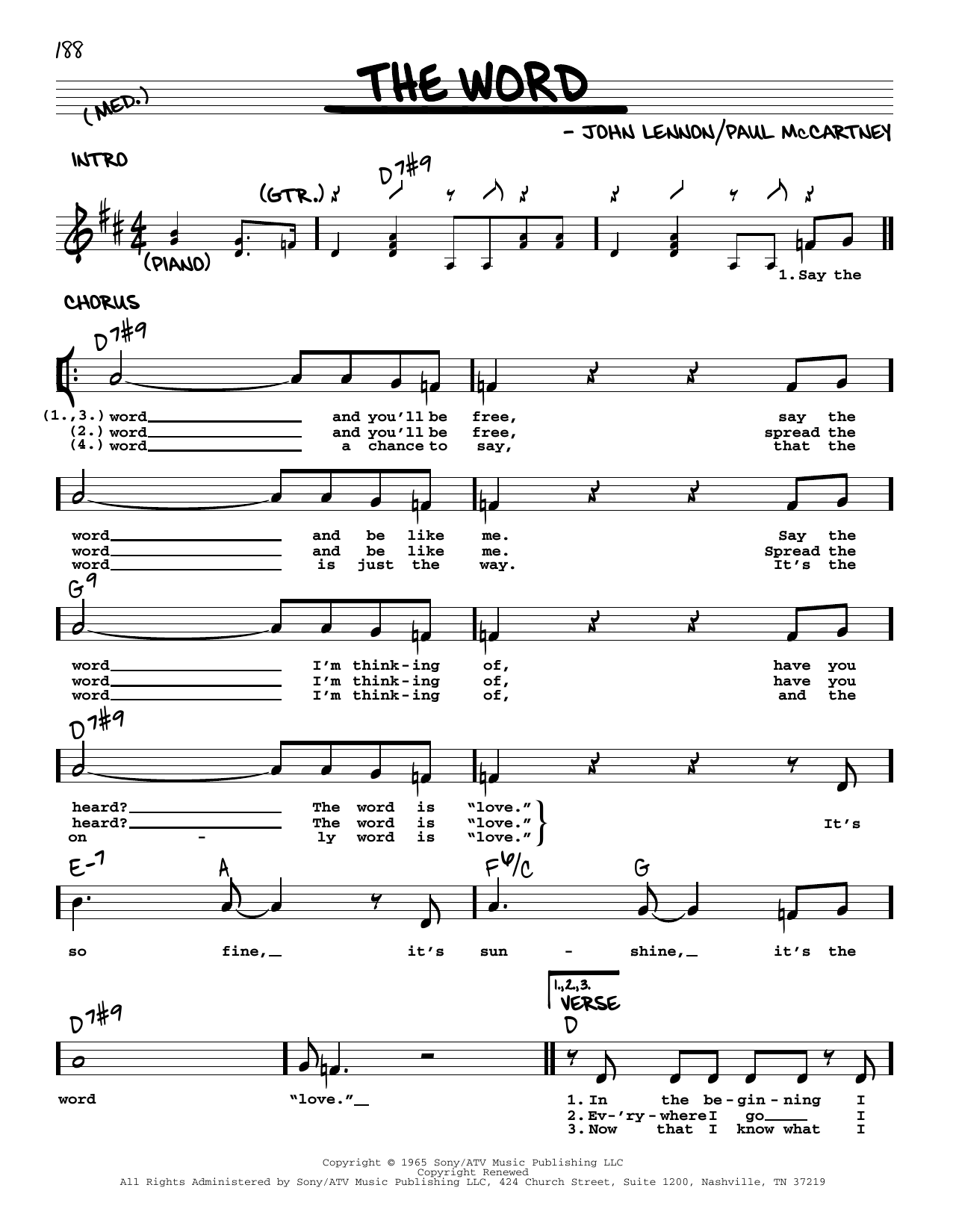 Product picture to: The Word [Jazz version]