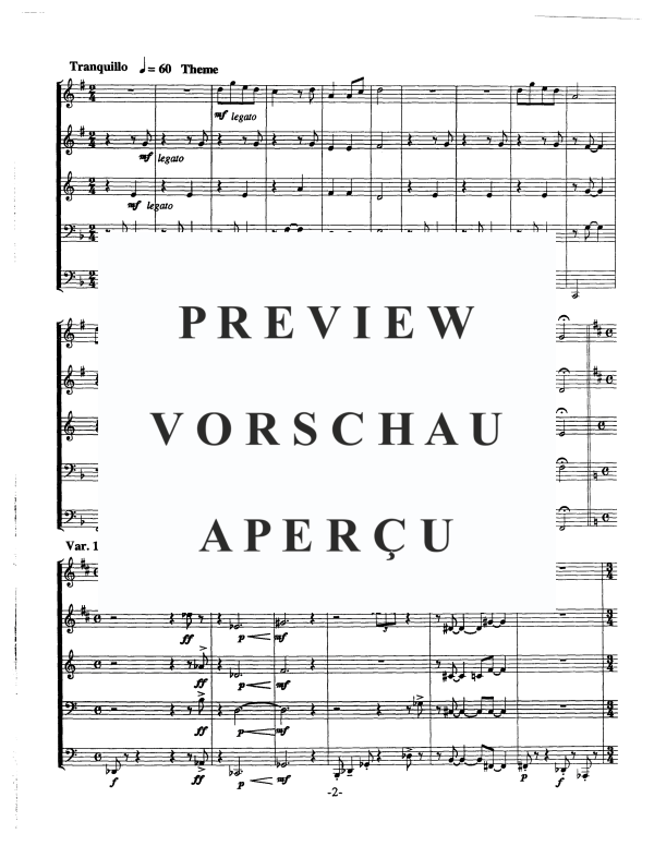 Produktgalerie: Seite 5 von 11 Blackbird Variations, , Blechbläserquintett