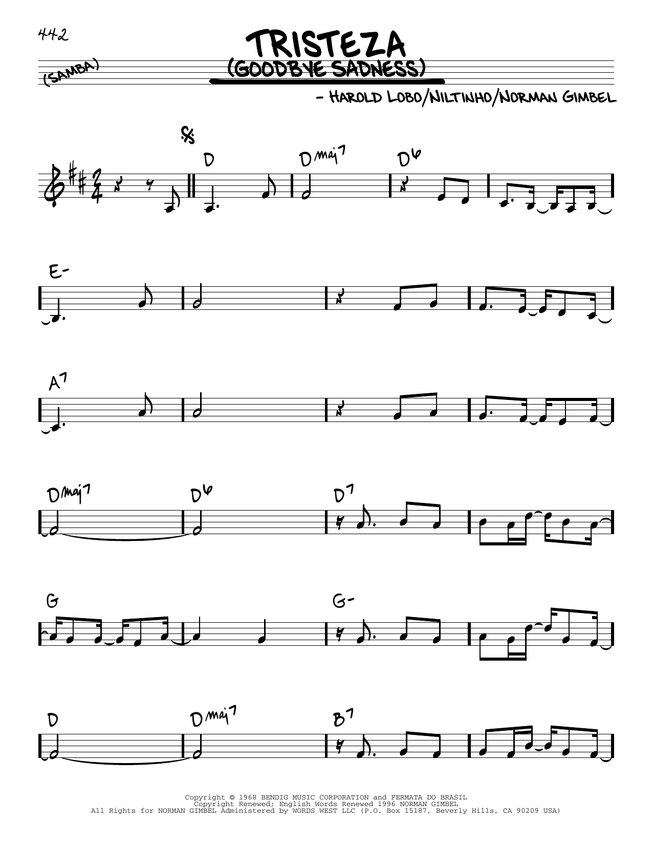 Produktbild zu: Tristeza (Goodbye Sadness)