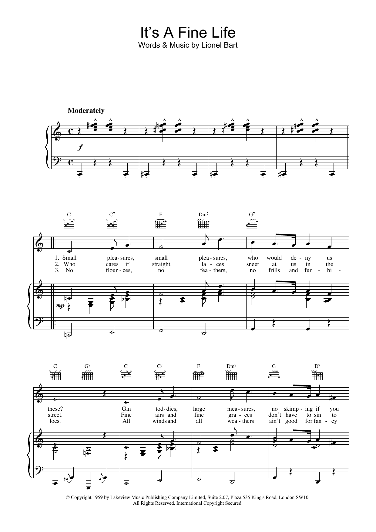 Produktbild zu: It's A Fine Life (from Oliver!)