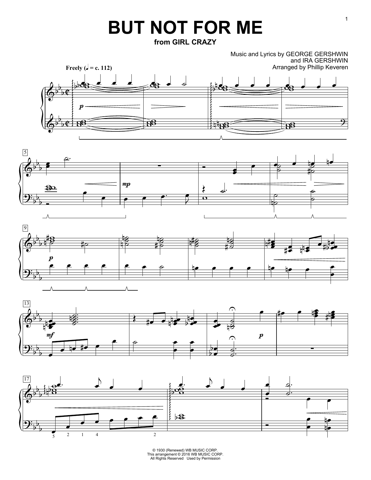 Product picture to: But Not For Me (arr. Phillip Keveren)