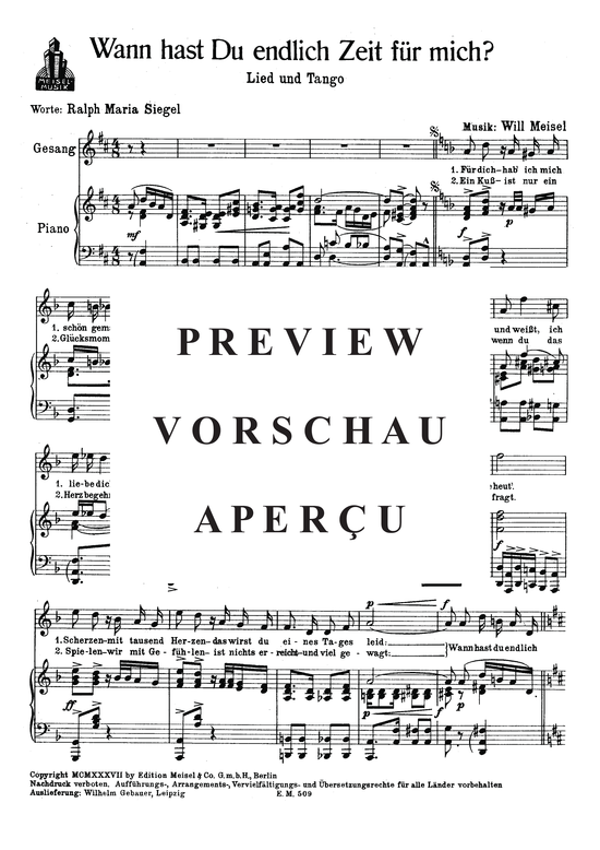 Produktgalerie: Seite 3 von 3 Wann hast Du endlich Zeit für mich?, , Klavier und Gesang
