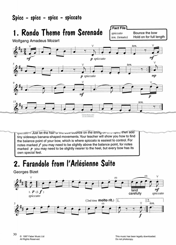 Produktgalerie: Seite 1 von 1 Rondo Theme from 'Serenade'/Farandole from l'Arlesienne Suite', Wolfgang Amadeus Mozart, Klavier, Violine