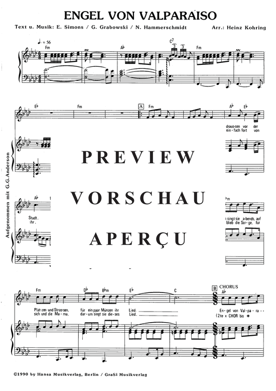 Produktgalerie: Seite 4 von 4 Engel von Valparaiso, Anderson, 	G.G., Klavier und Gesang