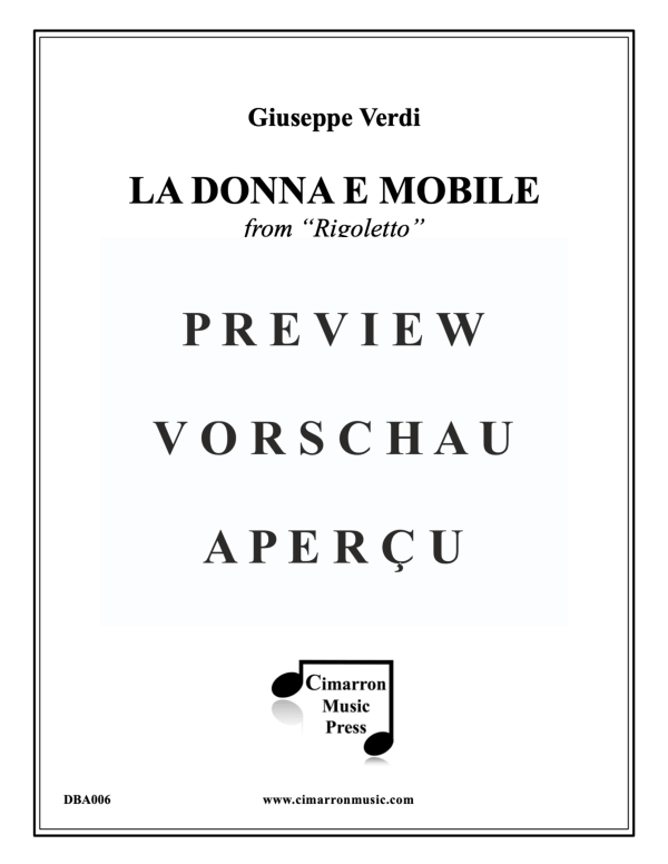 Product gallery: Page 2 of 11 La Donna Mobile, , Brass Quintet