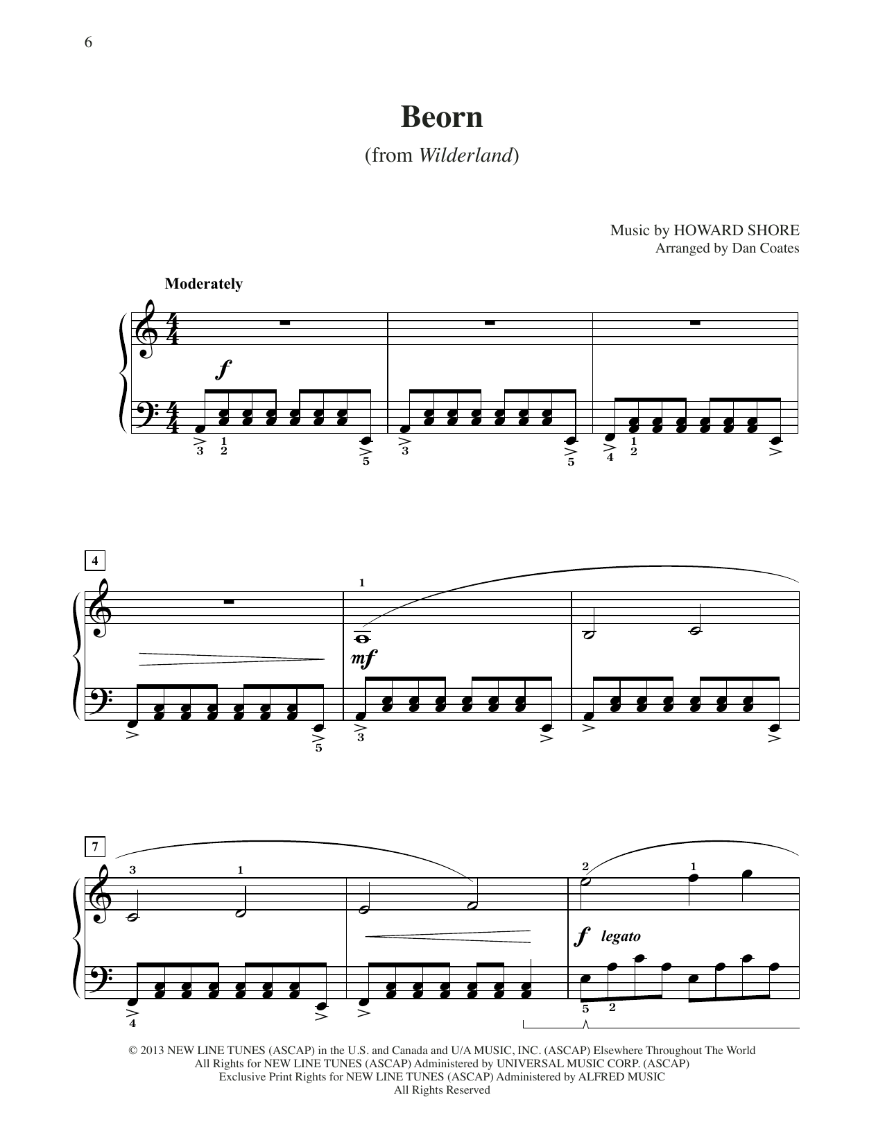 Produktbild zu: Beorn (from The Hobbit: The Desolation of Smaug) (arr. Dan Coates)
