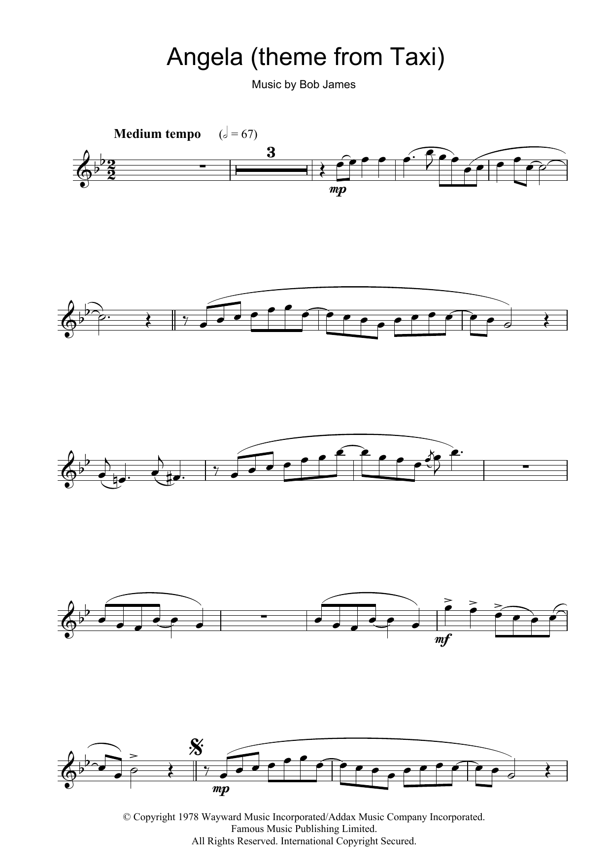 Product gallery: Page 1 of 1 Angela (theme from Taxi), Bob James