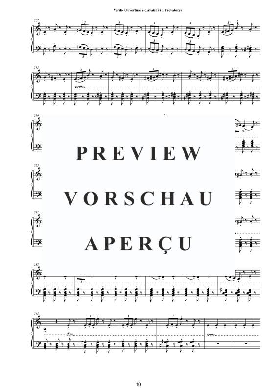 Produktgalerie: Seite 11 von 11 Ouverture e Cavatina (Il Trovatore) - Piano Version, , Klavier Solo