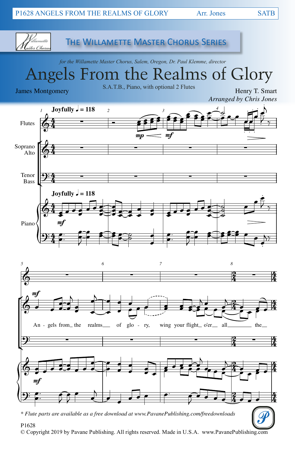 Product picture to: Angels From the Realms of Glory (arr. Chris Jones)