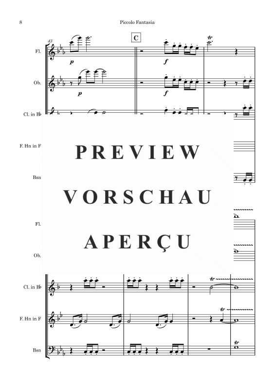 gallery: Serenade C-Moll, , Holzbläserquartett