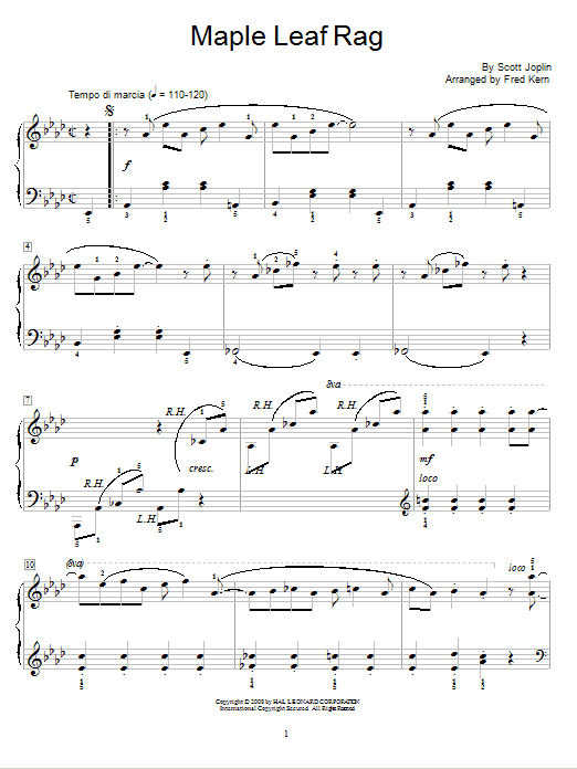 Product picture to: Maple Leaf Rag