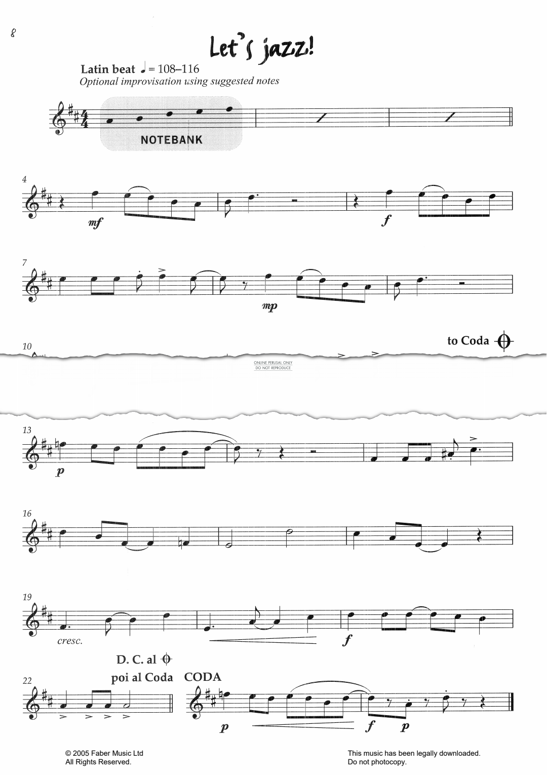 Product gallery: Page 1 of 1 Let's Jazz, Pam Wedgwood