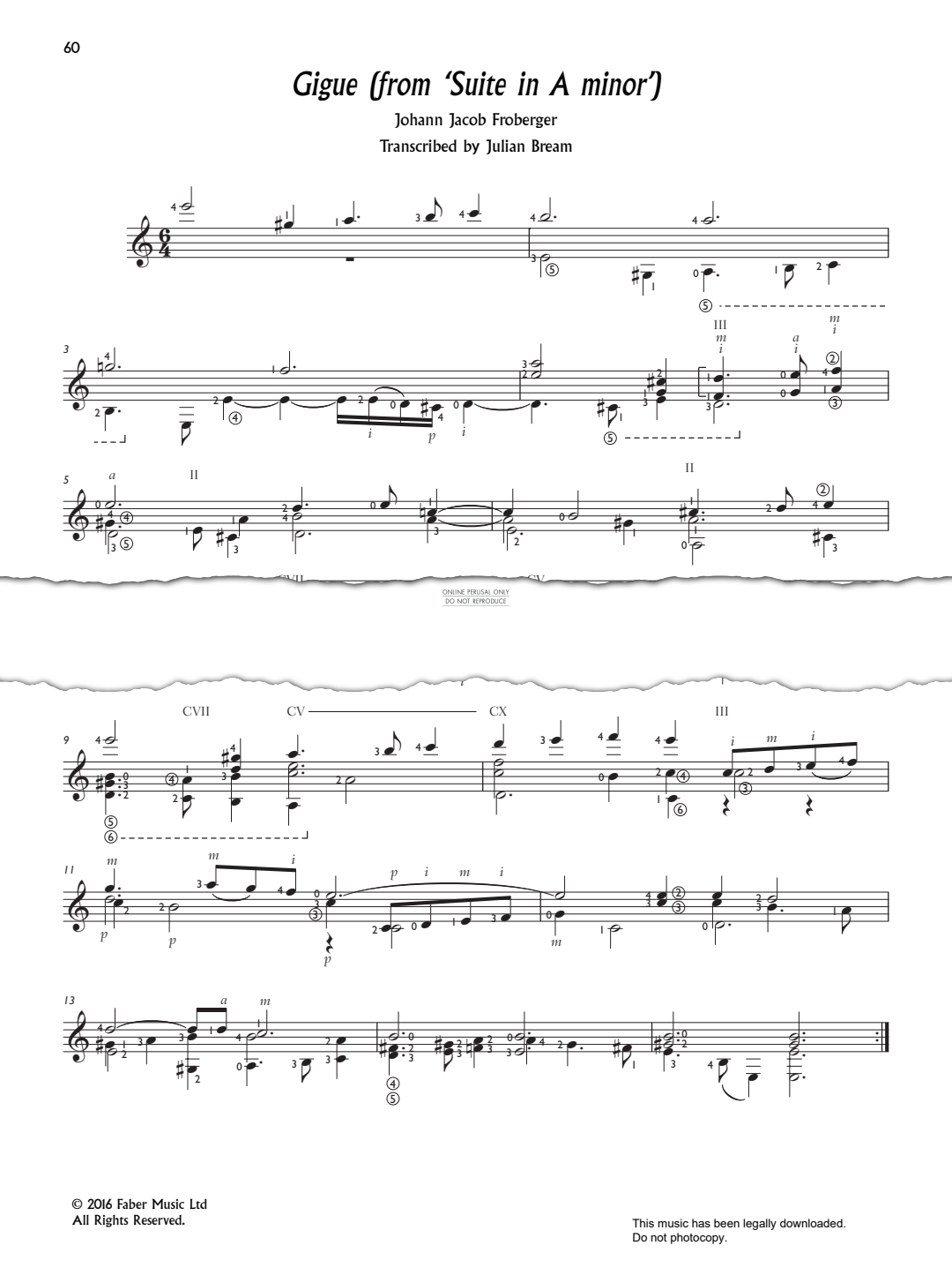 Produktbild zu: Gigue (from ‘Suite in A minor’)