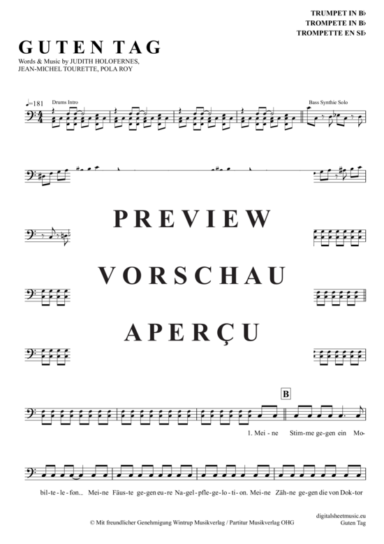 Product gallery: Page 2 of 7 Guten Tag (Die Reklamation) , Helden, Wir Sind,  (trombone / baritone)