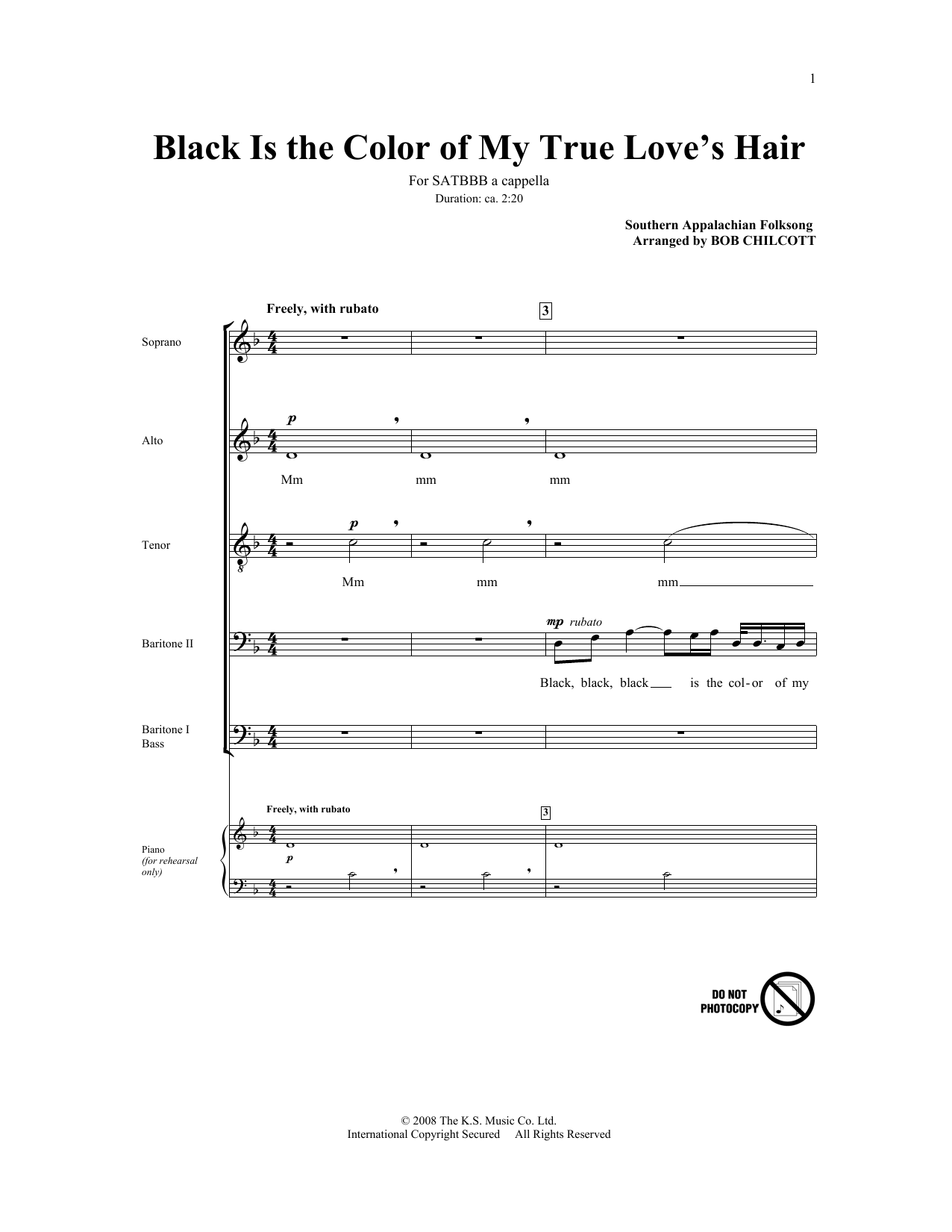 Product picture to: Black Is The Color Of My True Love's Hair