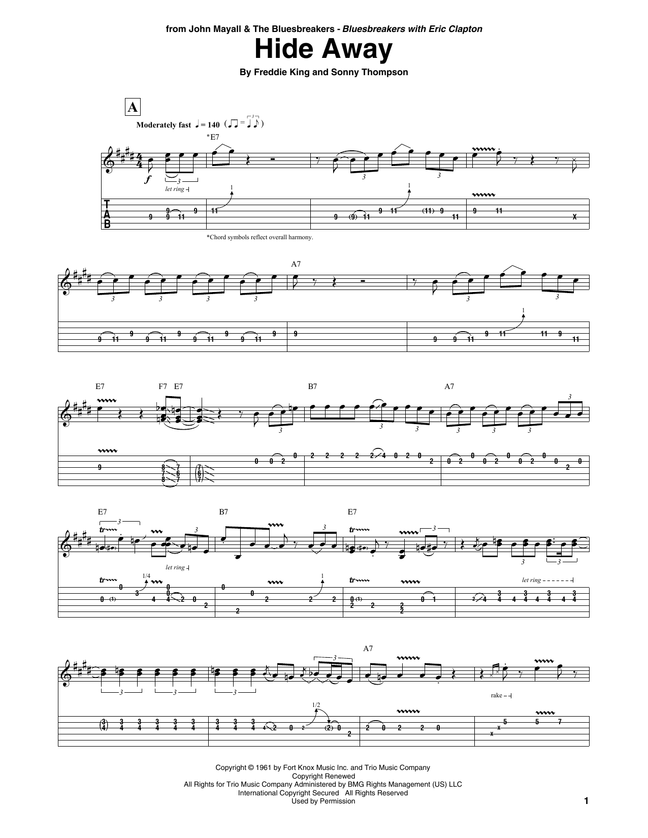 Product gallery: Page 1 of 1 Hide Away, John Mayall & The Bluesbreakers
